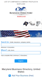 Mobile Screenshot of maryland-businessdirectory.com